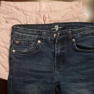Girls 7 FOR ALL MANKIND Jean Shorts Bundle